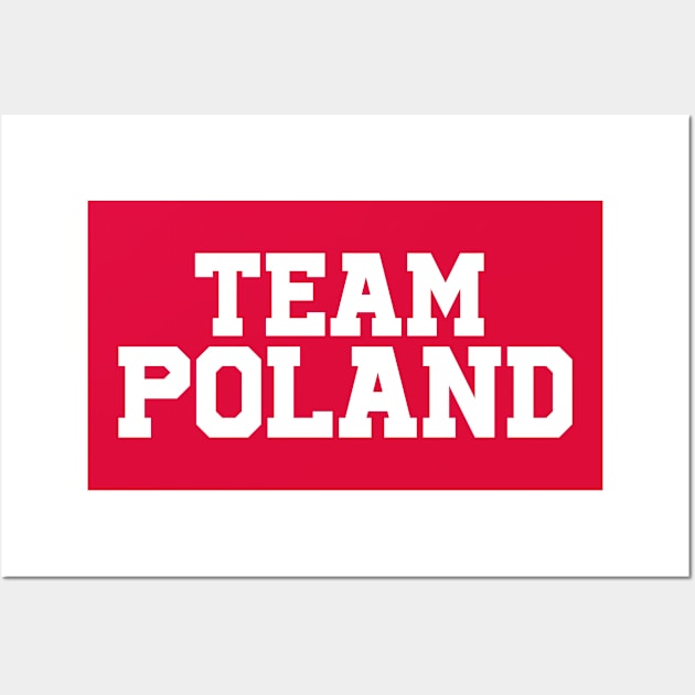 Team Poland - Summer Olympics Wall Art by Issho Ni